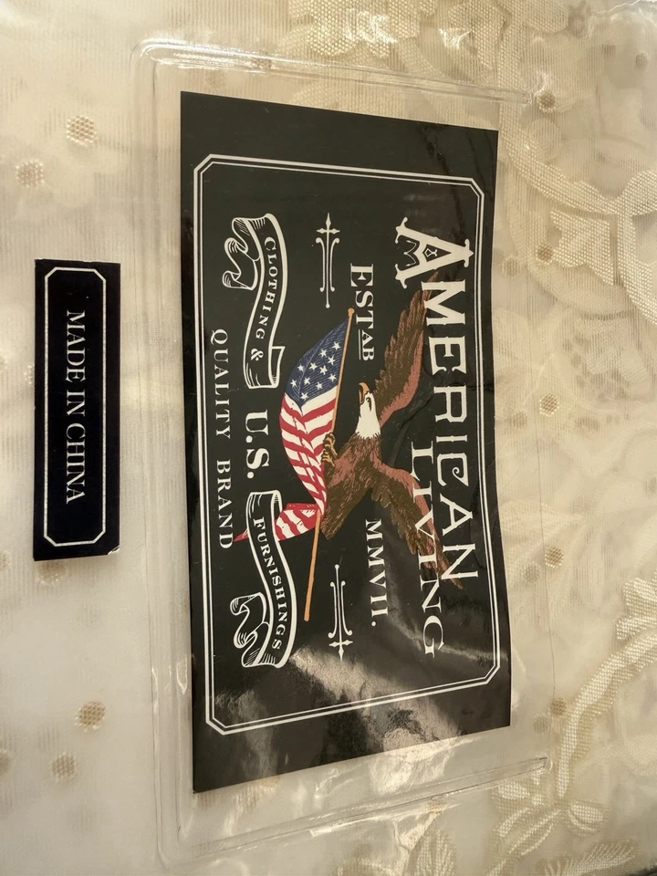 De colección Nuevo en Caja 3x Paneles Cortina Ventana Transparente Encaje Color Crema American Living Foto 4 de 4