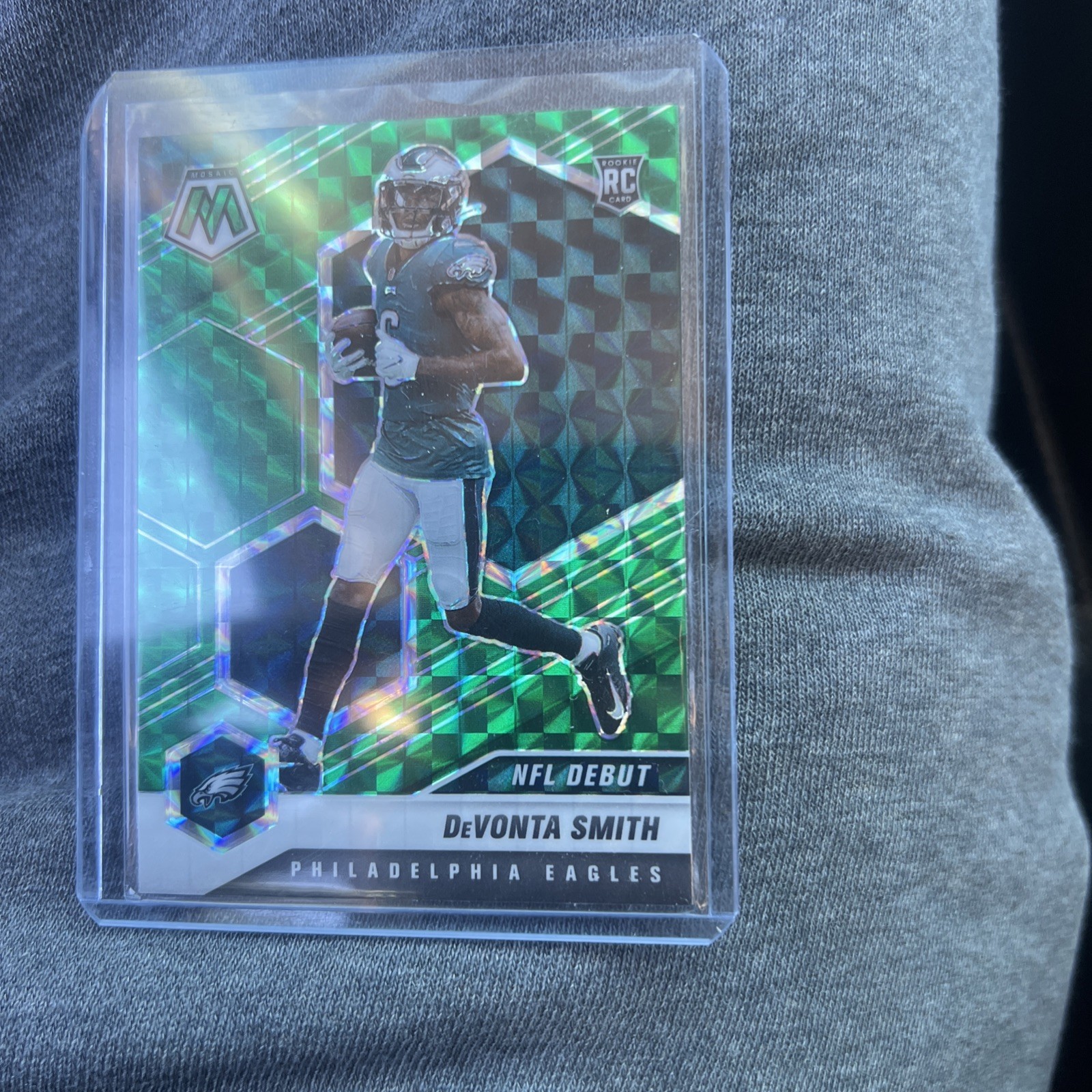 2021 Panini Mosaic NFL Debut Green Prizm DeVonta Smith #246 Rookie RC 11qd