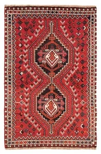 3'3" x 5'1" Traditional Vintage Hand Knotted Oriental Carpet Wool Area Rug