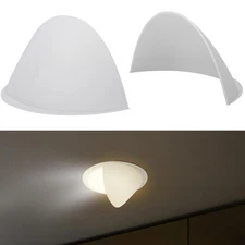 4-Pack Stick-On Half Shades for Recessed Ceiling Lights – Glare Blocker & Lig...