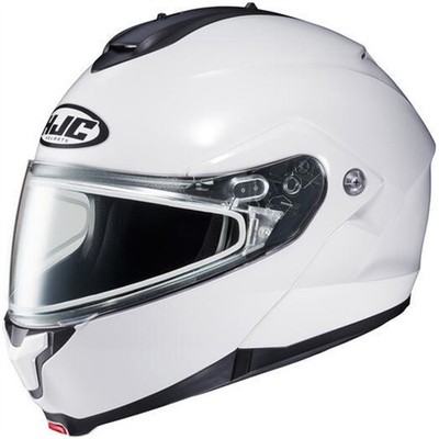 HJC C91 Helmet - Electric Shield - Semi-Flat Pearl White - Small 1247-0149-04