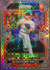 Alexander Wells 2022 Panini Prizm #38 RARE Power Plaid Prizm /75 (RC) Orioles