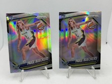 2025 WNBA Paige Bueckers SILVER PRIZM Rookie Variation LOT X2 DALLAS WINGS RC SP