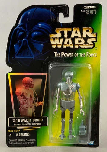 Kenner Star Wars Power of the Force 2-1B Medic Droid NEW SEALED on CARD!