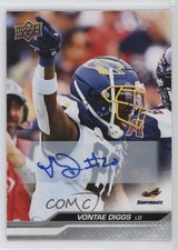 2024 Upper Deck UFL Auto Vontae Diggs #37 Auto 1dz7