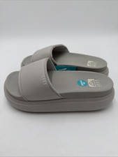 Reef Cushion Bondi Bay Women's Size 6 Comfort Slides Sandals Fog Gray New
