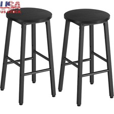 Bar Stools Set of 2 Counter Height Kitchen Stool Industrial Metal Chairs New