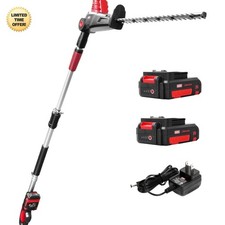 Attacco Tagliasiepi 20V MAX Senza Fili 23 Pollici con Asta di Prolunga e Due...