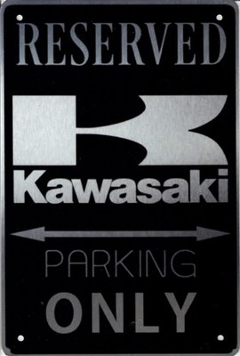Blechschild Kawasaki 20x30cm Nostalgie Retro Reklame Vintage Deko Geschenk