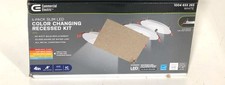 Commercial Electric Ultra Slim 4in Color Selectable Canless Recessed LED Kit 4PK