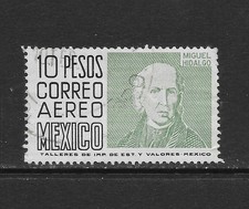 MEXICO SCOTT C479 USED F/VF - 1975 10p BLACK & GREEN AIRMAIL ISSUE - HIDALGO