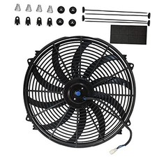 16 Inch Universal Radiator Cooling Fan Kit -2V20W High 1Pcs-16 inch 1