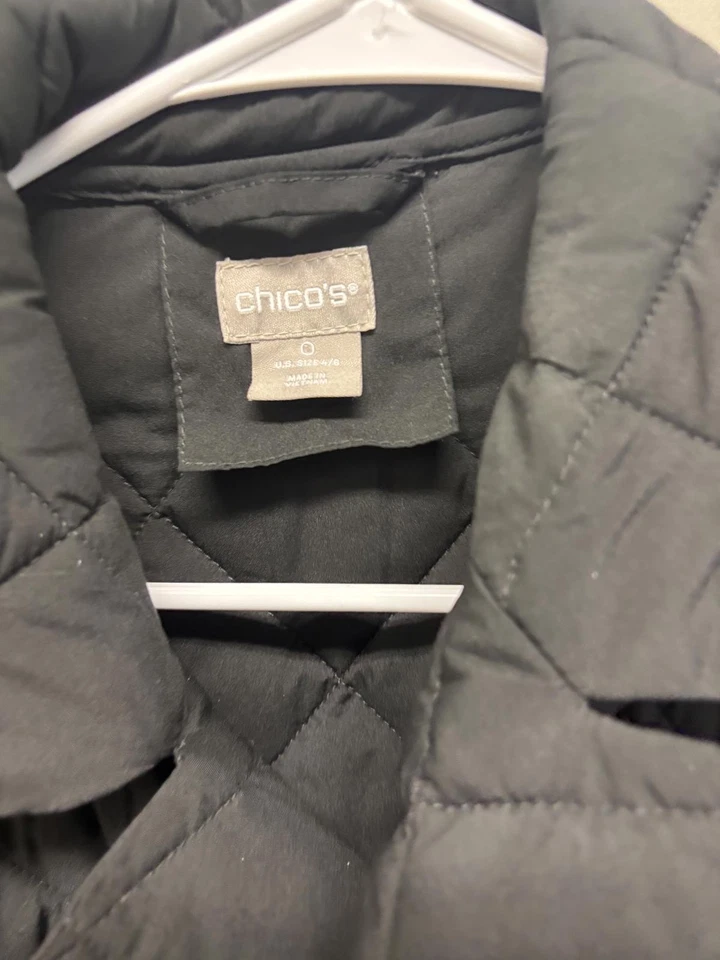 Casaco feminino Chico’s acolchoado peito duplo - Tamanho 0 / P - Imagem 4 de 4