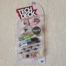Tech Deck Ultra DLX April Skateboards Mini Fingerboards Collectibles Toys 4 Pack