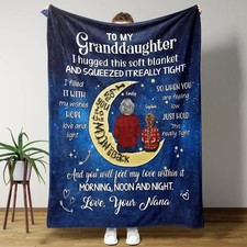 Granddaughter Blanket From Grandma Personalized Love Letter Throw Gift Idea