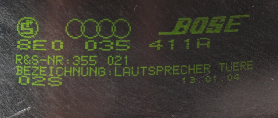 Altavoz de puerta Bose 02-08 Audi A4 S4 B6 B7 - Genuine - 8E0 035 411 A Foto 4 de 4