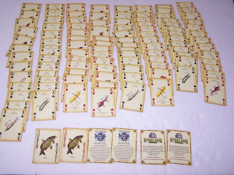 Lures of the Past Fishing Lures Playing Cards Complete
