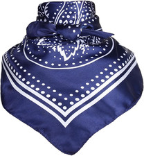 27.5 Inches Satin Head Scarf -Hair Scarf Silk Head Scarf Silk Bandana Hair Wrap