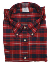 Brooks Brothers Regular The Original Polo Oxford Shirt XL Non-Iron Stretch Red