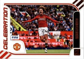 Hannibal Mejbri 2023-24 Donruss - Celebration #17 - Manchester United