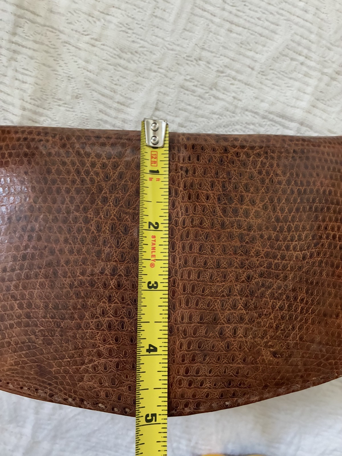 Vintage 1950s Python Snakeskin Shoulder Crossbody… - image 9