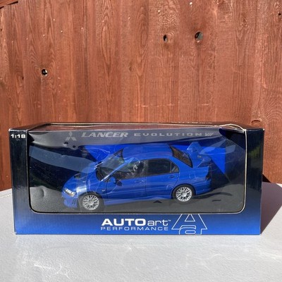 AUTOart 1/18 Scale Diecast 77164 Mitsubishi Lancer Evolution VII Street Car Blue