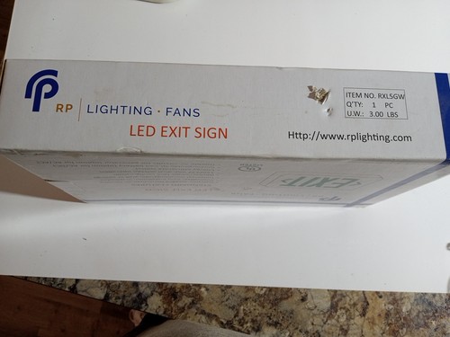 Royal Pacific RXL5GW LED Exit Sign, White with Green Letters#au - Afbeelding 4 van 4