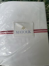 Matouk India New 3pc F/Q Duvet Cover 350TC Percale Hibiscus Essex Cases