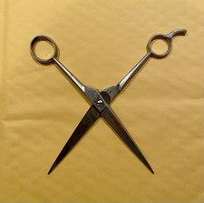 Vintage Marks Brazil 902 7-1/2" Hairdresser Scissors Finger Rest Salon Barber