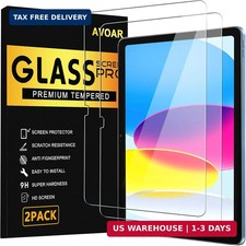 2 Pack Screen Protector for iPad 11th A16 2025 10th Generation BLACK..........