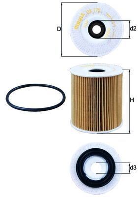 KNECHT OX 175D Oil Filter for CHRYSLER,FIAT,JEEP,MINI,NISSAN - Image 17