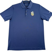 Nike Golf Disney Cruise Line Mickey Mouse Polo Shirt Mens Medium Navy Blue DriFI