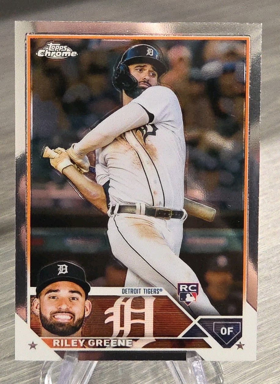 Riley Greene 2023 Topps Chrome Rookie RC #182 Detroit Tigers
