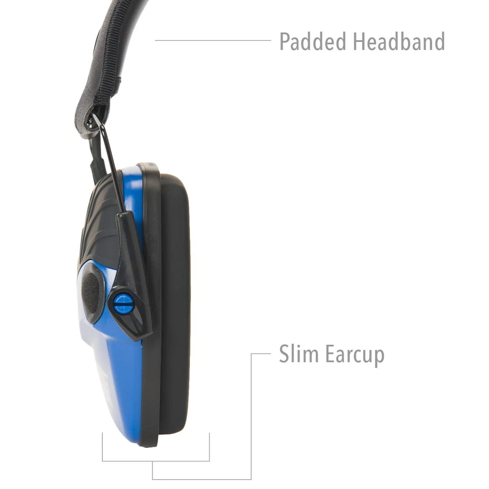 Orejeras de protección auditiva azules para adultos para disparos seguros y reducción de ruido Foto 4 de 4