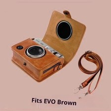 Camera Bag Half-Case Leather Cover - PU Leather Compatible with mini EVO
