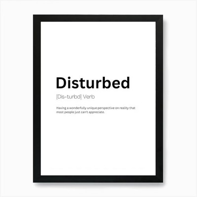 Gestörte Definition Bedeutung Kunst Pr gerahmtes Wandbild Poster Leinwanddruck Bild