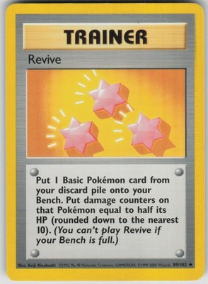 Pokemon TCG Revive Uncommon Base Set 089/102