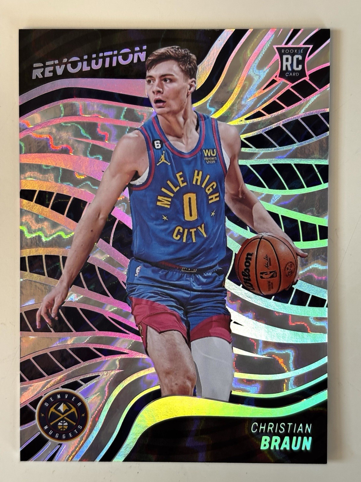 2022-23 Panini Revolution - Rookies Christian Braun #109 Sunburst /75 (RC)