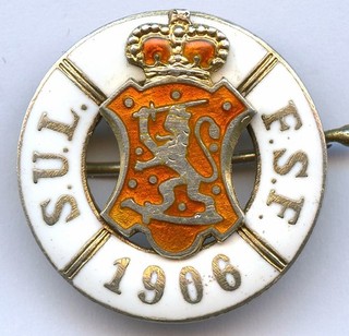 Finland Sports Association S.U.L. 1906 F.S.F. Silver Badge !!!
