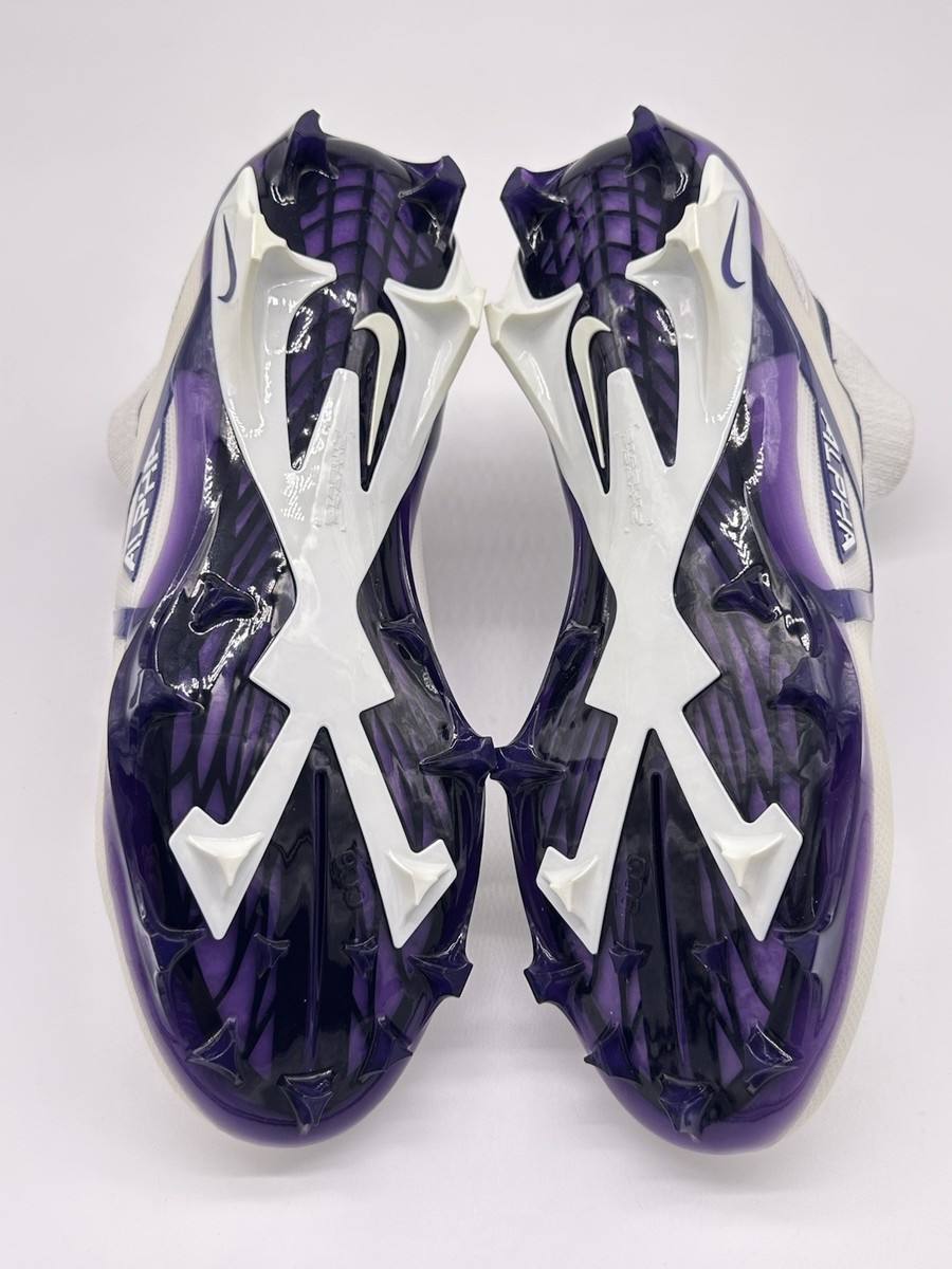 Rare! Nike Football Cleat Alpha Menace Elite 3 White/Purple Men Sz 15 DM1792-101 s-l500.jpg main image 3
