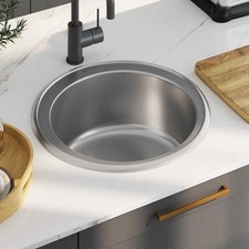 -Sink with drain and gooseneck stainless steel