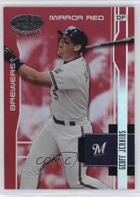 2003 Leaf Certified Materials Mirror Red /100 Geoff Jenkins #97 a2f