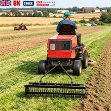 32" Spike Lawn Aerator Tow Behind Rolling Tractor Soil Penetrator Mower Hitch