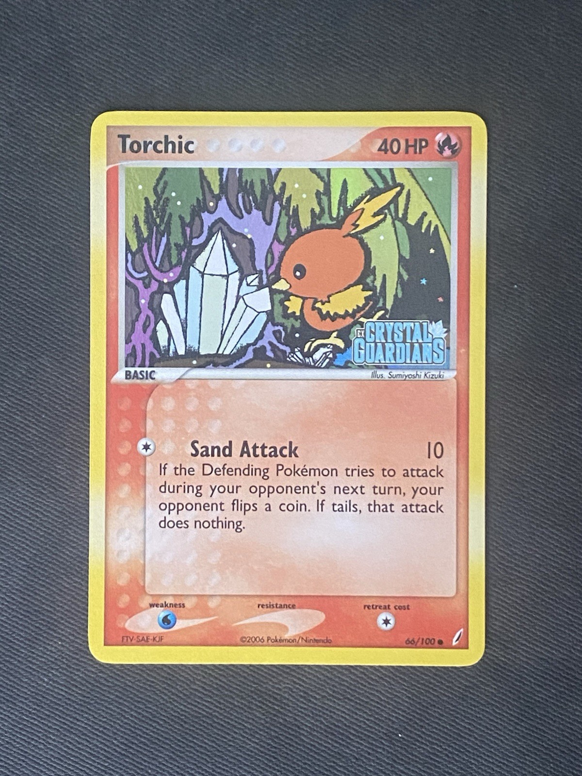 Pokemon Card - Torchic - Reverse Holo - C (66/100) ex Crystal Guardians - NM