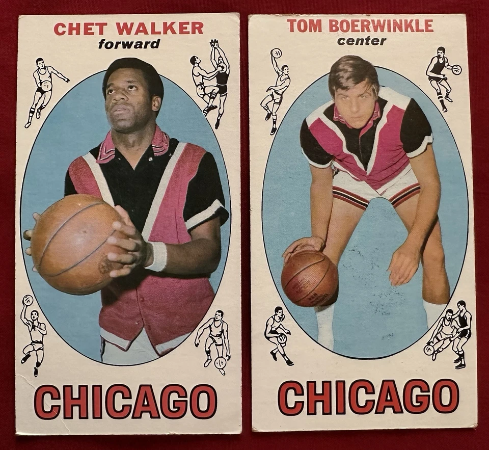 批量 4 件 1969 年 Topps #2 Goodrich #7 Boerwinkle #10 Thurmond #91 Walker — 第 3/4 张图片