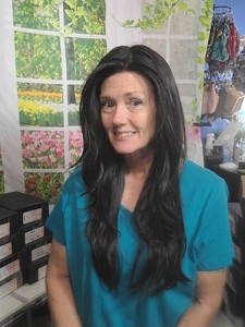 Charlotte Natural Black Monofilament Wig