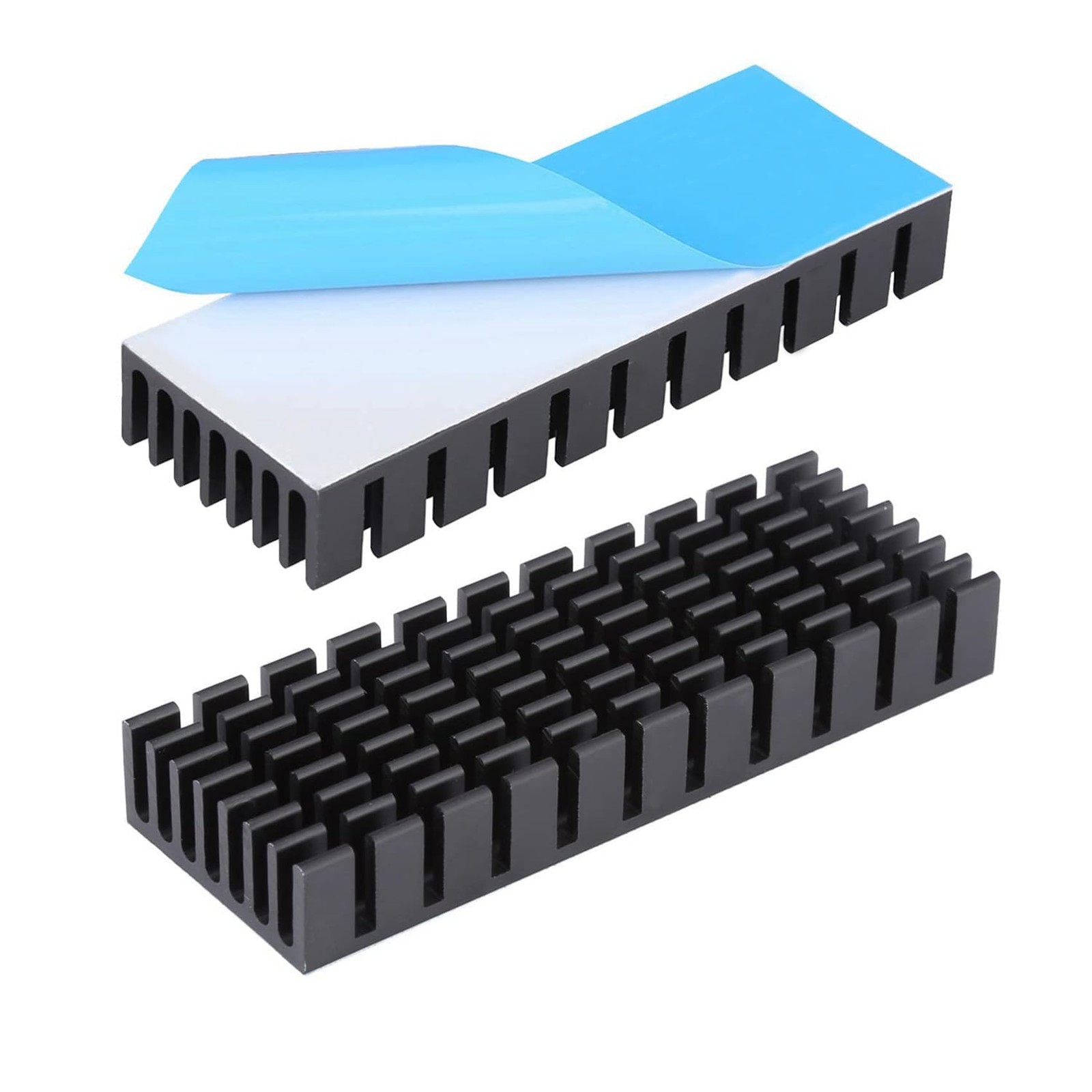 Awxlumv 2PCS 70mm Heatsink 70x25x10mm / 2.8 x 1 x 0.4inch Alumnum Heat Sink R...