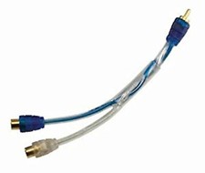 Scosche Ercamy 1 Male to 2 Female 8" Rca Y Splitter Oxygen Free Copper