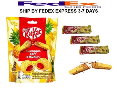 6 x Limited Edition Nestle KitKat 2-Fingers Pineapple Tart Flavour Sharebag 8pc