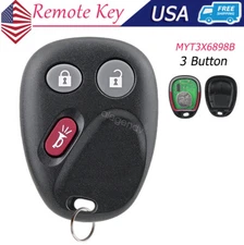 Keyless Entry Car Remote Key Fob for GMC Envoy Trailblazer MYT3X6898B 3 Buttons